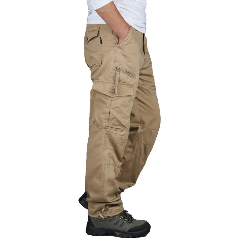 Hunting Style Tactical Workout Straight Trousers