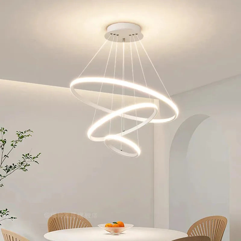 Modern ceiling chandelier, living room, bedroom, lobby, dining room, LED ceiling light, home decoration, intelligent chandelier