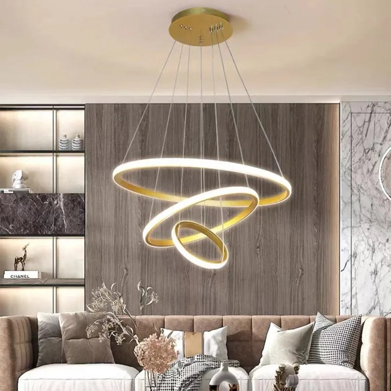 Modern ceiling chandelier, living room, bedroom, lobby, dining room, LED ceiling light, home decoration, intelligent chandelier