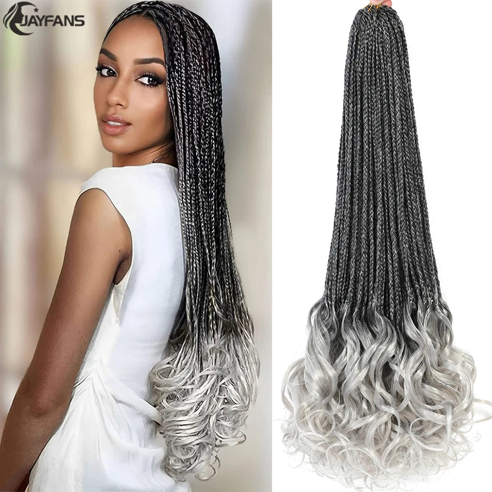 Ombre French Curly Crochet Braids 613 350 Color French Curly Crochet Braiding Hair Pre Looped Goddess Box Braids 16 Strands/Pack