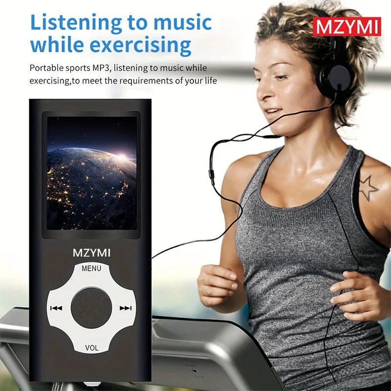 MZYMI M230 MP4 Player Protable Music Walkman FM Radio Fashion HIFI Lossless MP3 Player Speaker Multilanguage Support TF Cards