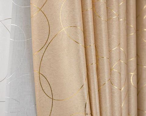 Stamping High Blackout Curtains for Living Room Bedroom New Simple Modern Light Luxury Gilding Thickened Windows Customized