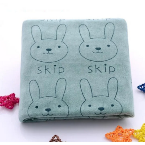 Rabbit Soft Microfiber Baby Infant Newborn Washcloth Bath Towel Feeding Cloth Baby Bath Children's Towel Baby Towel