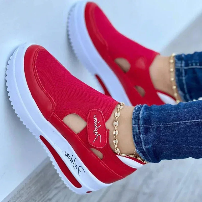 Designer Brand Red Blue Women Sneakers