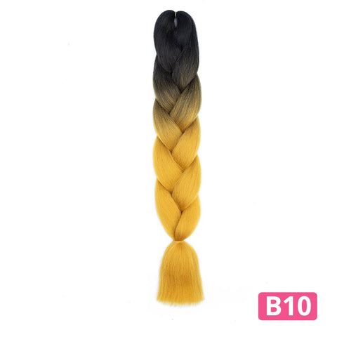 Colorful Hair for Braids Synthetic Braiding Hair Extensions for Girls Jumbo Braid Hair for Crochet Box Expression Braiding Hair