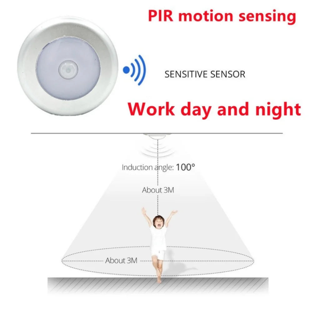 Night Light 6LED LED Human Body Induction Wireless Detector