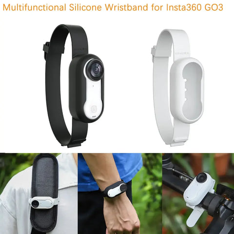 Silicone Strap for Insta360 GO 3 Sports Expansion Strap Silicone Protective Case Mounted Wrist Backpack Accessories