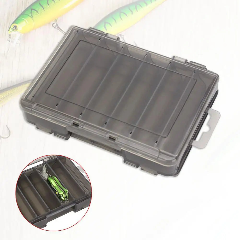 Tackle Box Double Sided Case Bait Lures Hook Container Plastic Storage