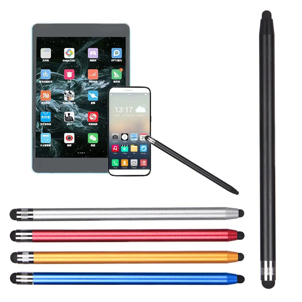 Double Dual Silicon Head Touch Capacitive Screen Stylus