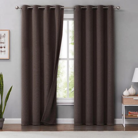 350cm Height Customized100% Blackout Curtains Extra Long Faux Linen High Ceiling Window Living Room Bedroom Curtains