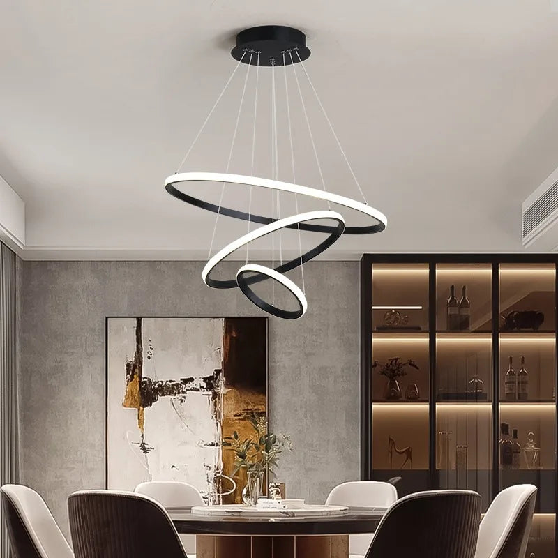 Modern ceiling chandelier, living room, bedroom, lobby, dining room, LED ceiling light, home decoration, intelligent chandelier