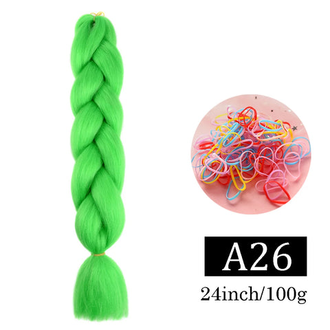 24 Inch Jumbo Braids Extensions Synthetic Braiding Hair Afro Ombre Color kanekalon Hair for Children Braid