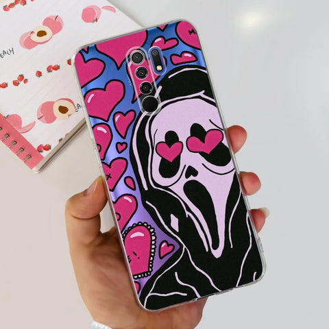 For Xiaomi Redmi 9 Prime Case Fashion Marble Soft Silicone Transparent Phone Back Cover For Xiaomi Redmi 9 Bumper on Redmi9 Capa