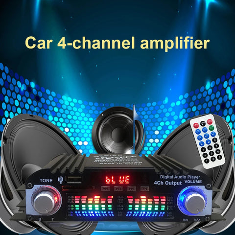 HiFi Sound Amplifier Digital 4 Channel Audio Amplifier