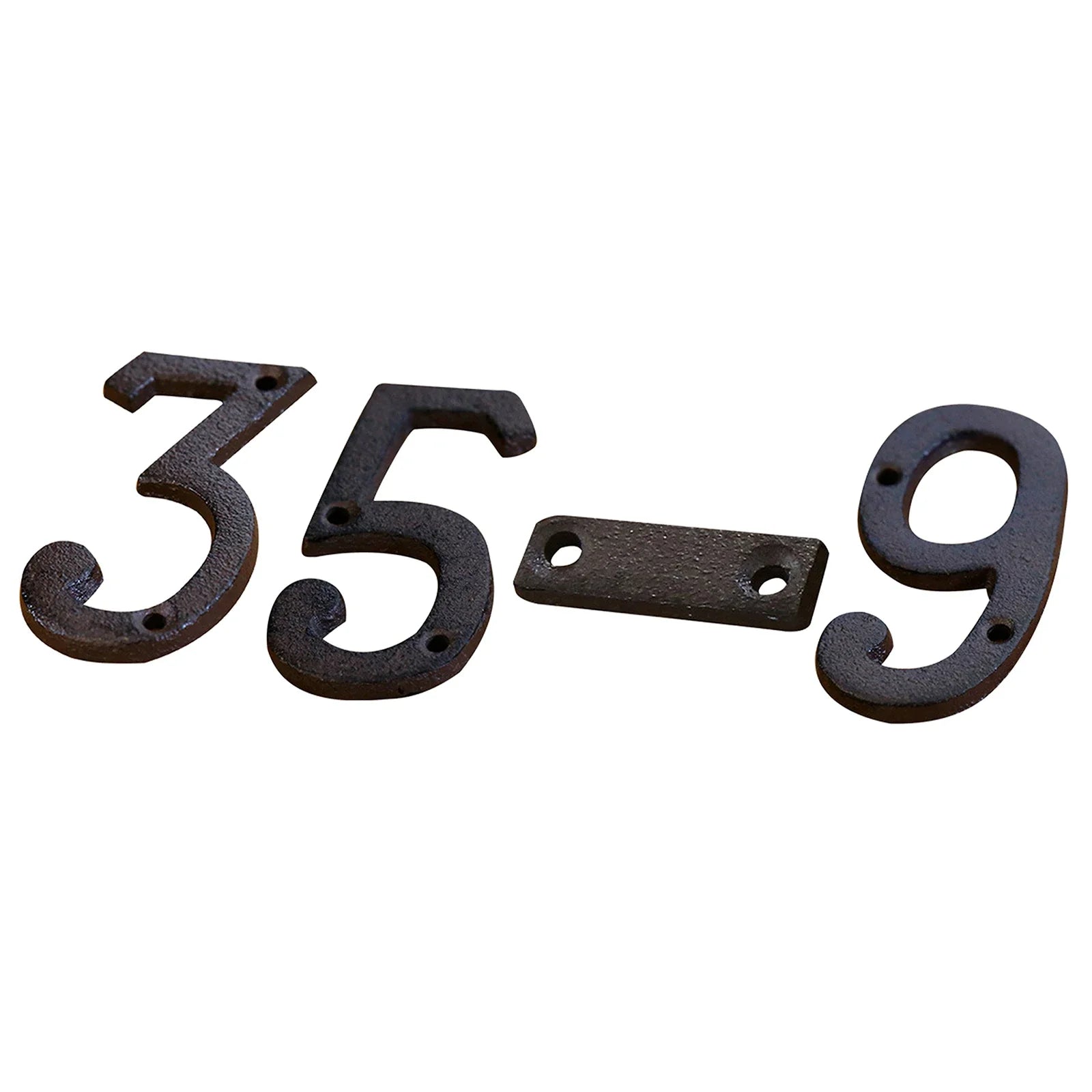 Metal Letters Numbers Cast Iron Decoration