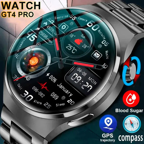 Bluetooth Call NFC IP68Waterproof Blood Sugar Smartwatch