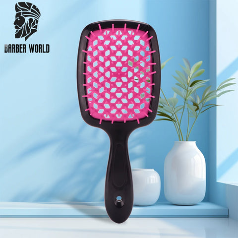 Comb Hair Brush Massage Anti-static Hollow Out Wet Curly Hair