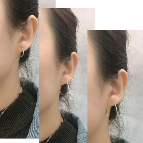 Korean Hoop Earrings For Women