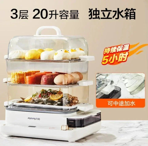 three-layer Transparent Food Dumplings Household Pan