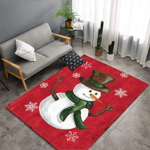 Christmas Carpet for Living Room Home Decoration Large Rugs Santa Claus Kids Room Children Bedroom Bedside Mats New Year Gifts