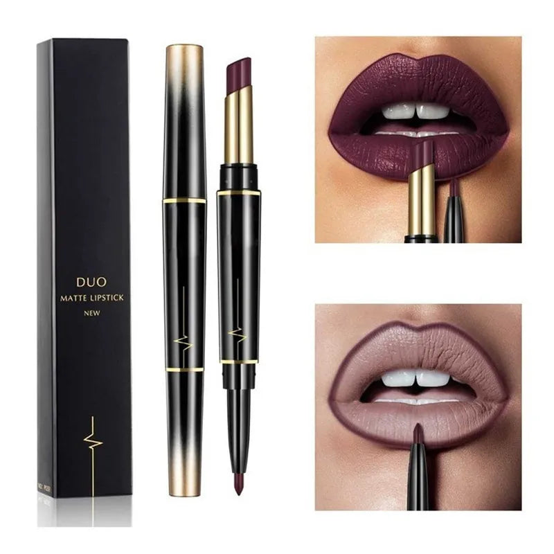 Double Ended Matte Lipstick Long Lasting