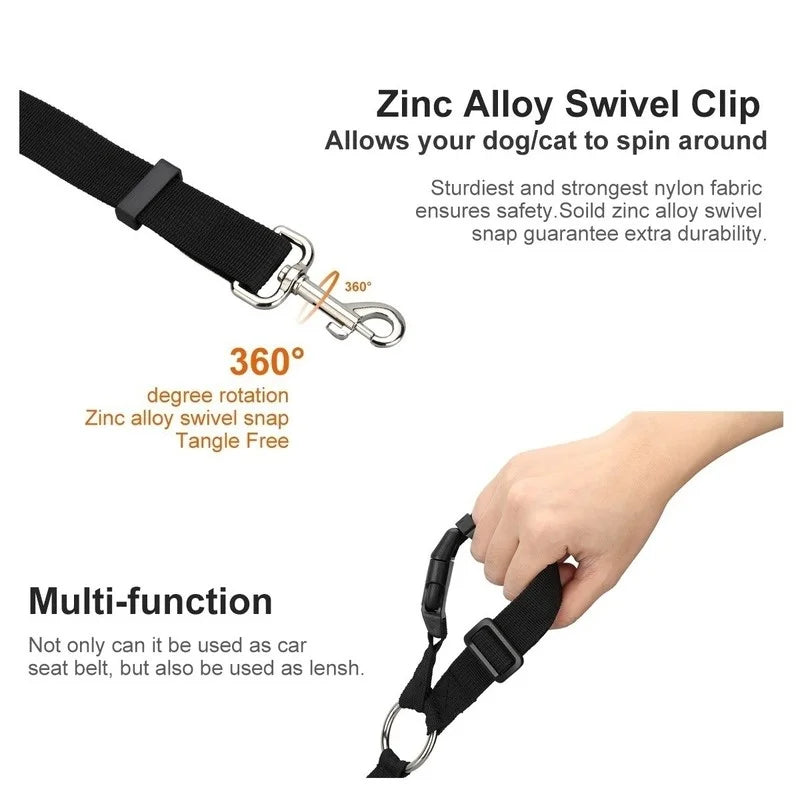 Car Vehicle Seat Belt Pet Safety Leash Leads for Dogs/Cats