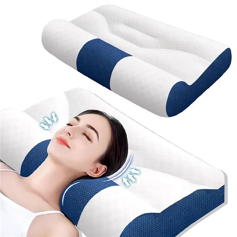 Cervical Memory Foam Pillow, Ergonomic Goose Down Pillow, Sleep Enhancing Cervical Support Comfort Goose Down Pillow, Enhancing