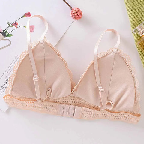 Beautiful Back Bra No Steel Ring Sling Strap Small Chest