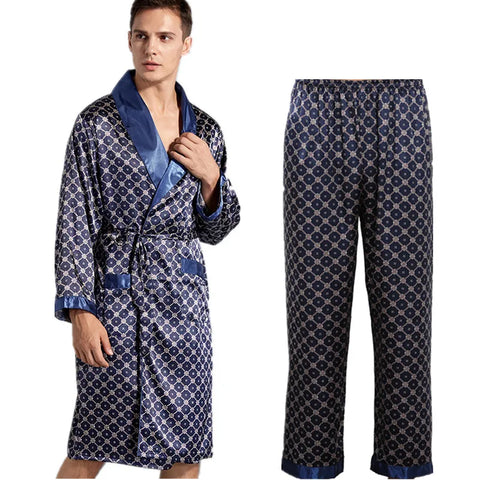 Robe Pants Pajama Set