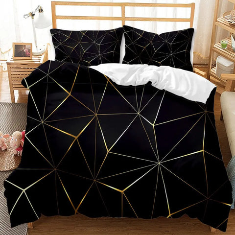 Marble Patterns Printed Bedding Set