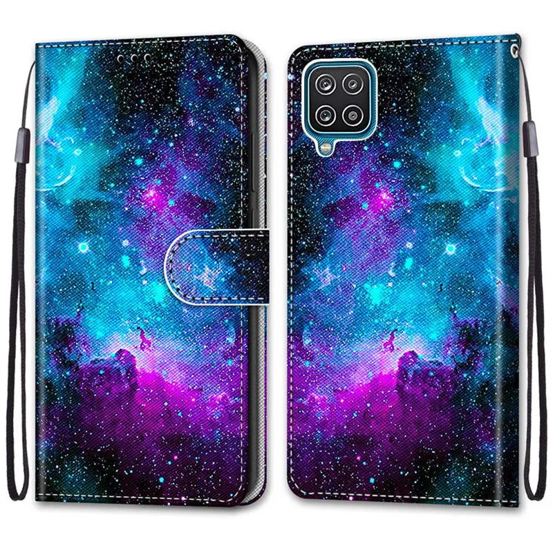 Flower Pattern Flip Case For Samsung Galaxy