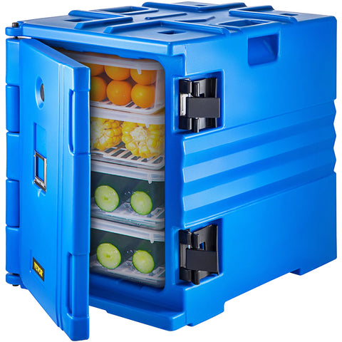 Insulated Food Pan Carrier Food Delivery Container Wheeled Front Load Catering Box