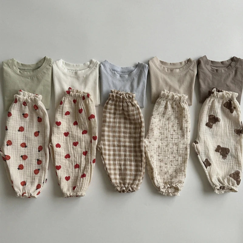 Organic Cotton Baby Pants Newborn Toddlers