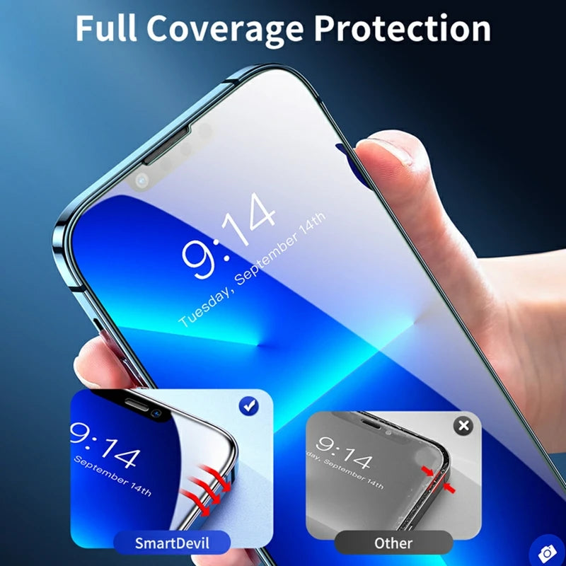 Full Cover Protective Glass For IPhone 15 Plus Screen Protectors