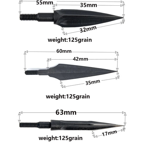 Arrowhead Carbon Steel Arrow Head Sharp Broadhead for Bow Shooting Accessories