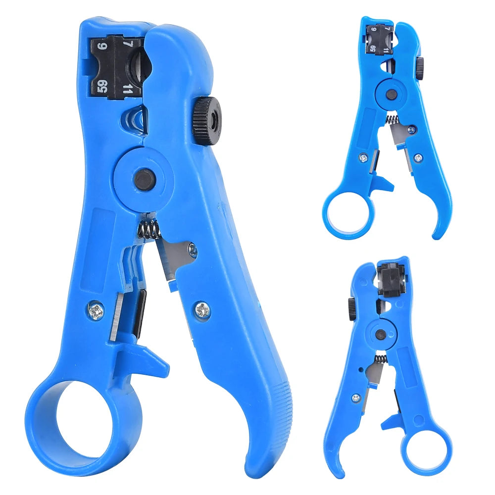 Crimp Plier Pass Through Crimper Stripper Cutter