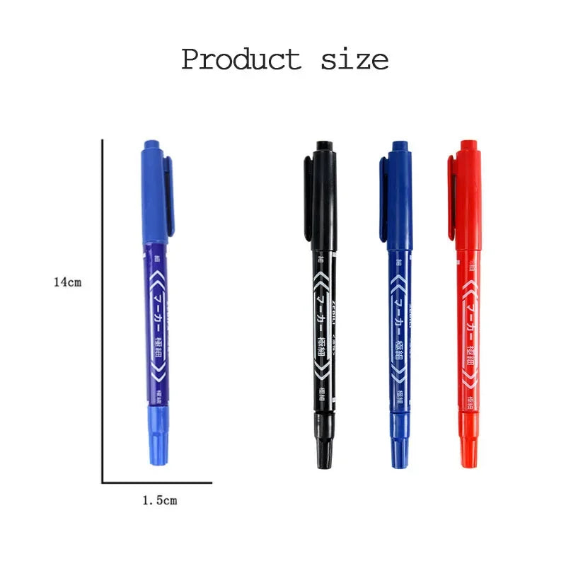 Black/Blue/Red Oil Marker Pen Fine Nid Marker Ink Stationery School & Office Supplies