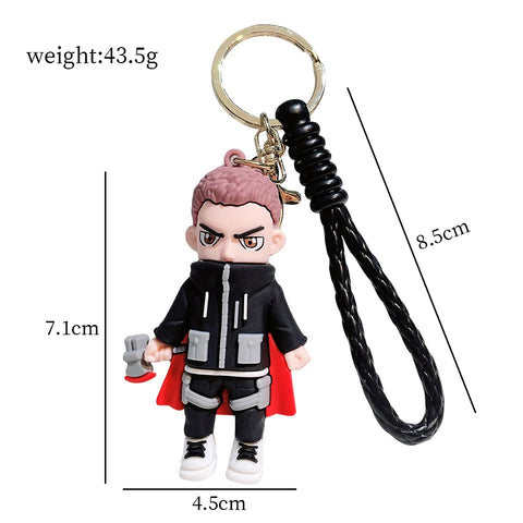 Cute Cartoon Spiderman Silicone Keychains