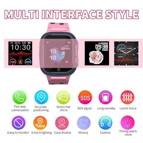 Kids Watches Call Kids Smart Watch Children GPS SOS Waterproof Smartwatch Clock SIM Card Location Tracker Child Watch For XIAOMI