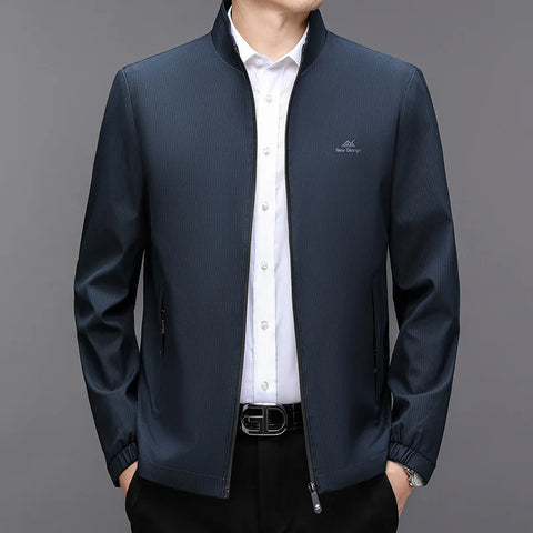 Business Casual Solid Color Jacket for Men Coat