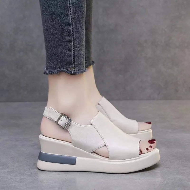 Summer Wedge Platform Ladies Casual Shoes