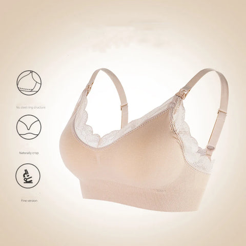 Breathable Seamless Maternity Breastfeeding Bras For Pregnant Women