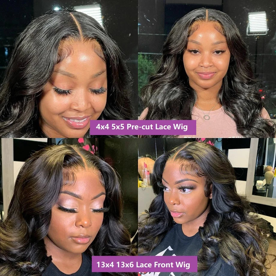 Lace Closure Wig Glueless Wig Human Hair Wig Ready To Wear