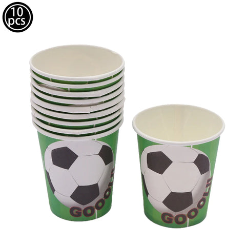 Soccer Theme Disposable Tableware Football Sport Boy Birthday Party Supplies Baby Shower Soccer Fans Birthday Balloon Decortions