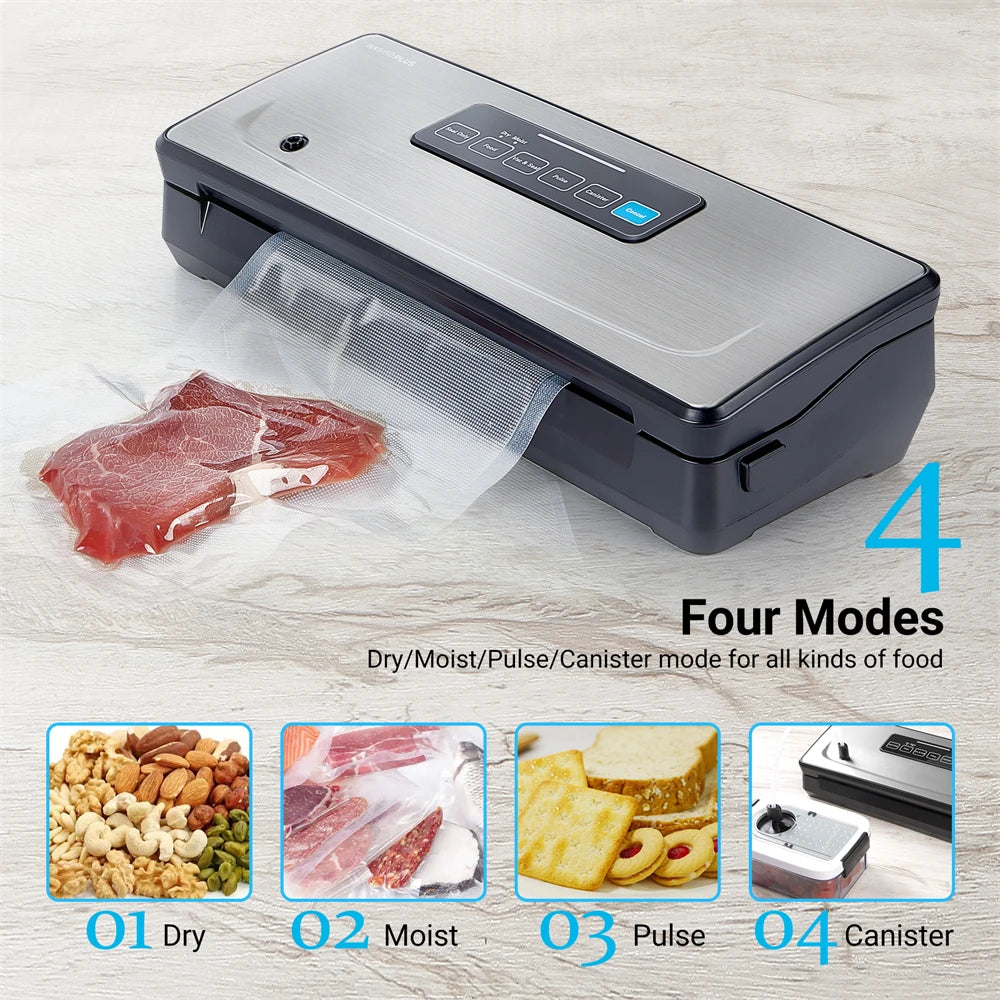 4 Sealing Modes Built-in Cutter for Food Preservation