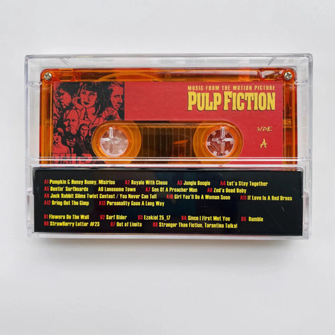 Classic Pulp Fiction Music Tape Mia Butch Vincent Vega Album Cosplay Cassettes Soundtracks Box Car Walkman Tape Party Music Gift