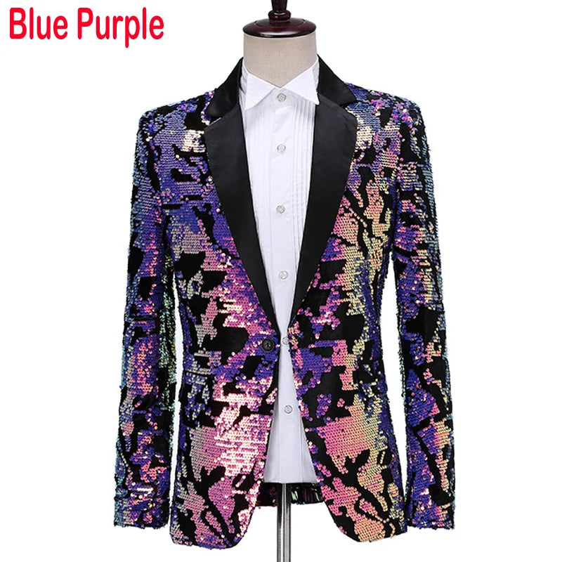 Glitter Blazer Men