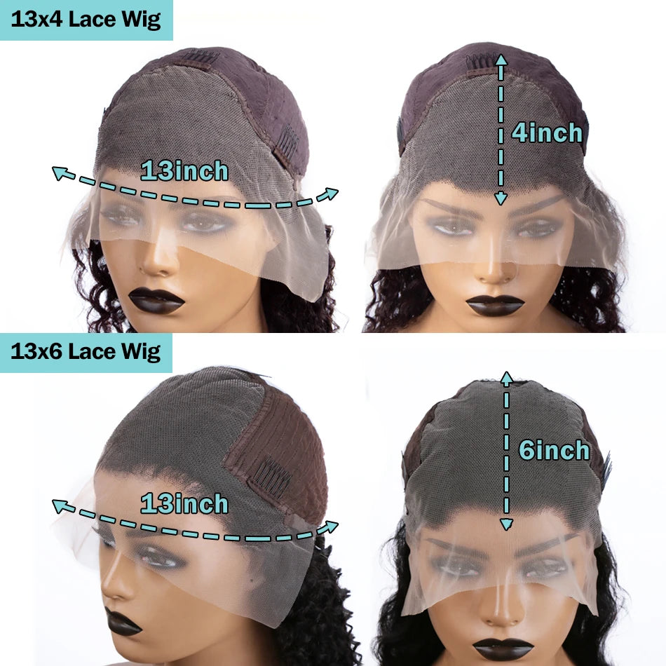 Human Hair Lace Frontal Wigs 250 Density Colored Ombre