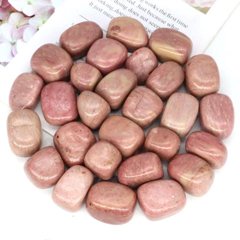 Natural Pink Rhodonite Crystal Tumbled Healing Mineral Stone Specime Gemstones Gravel Gem Raw Aquarium Decoration Bulk Lots Gift