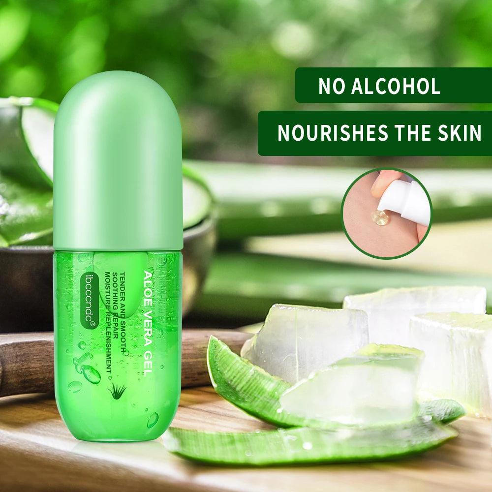 50ml Hot Natural 98% Aloe Vera Soothing Gel Vegan Organic Skin Moisturizing Gel Face Repair Lotions Skin Care Dropshopping